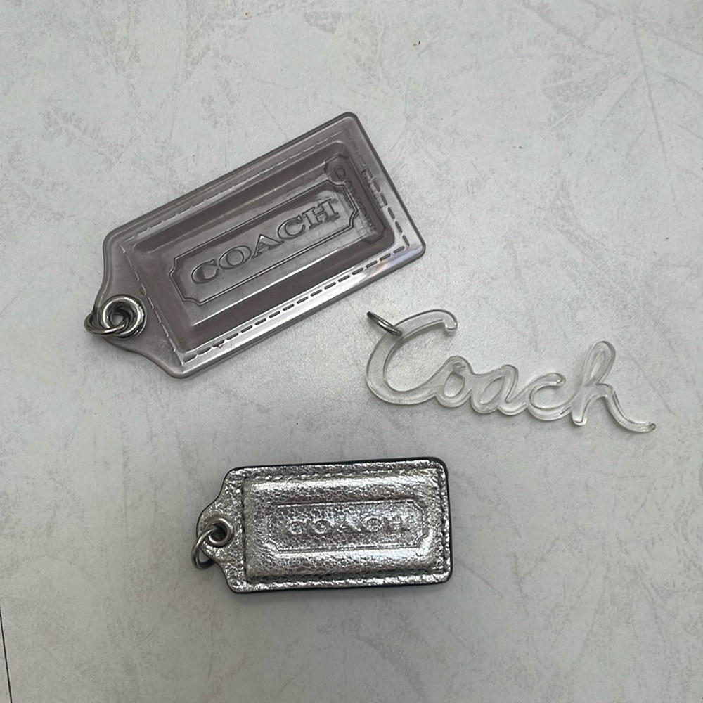 Coach set of hangtags